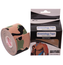 Кінезіо тейп для обличчя та тіла Kinesio tape SP-Sport розмір 3,8смх5м кольори в асортименті