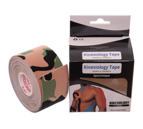 Кинезио тейп для лица и тела Kinesio tape SP-Sport размер 3,8смх5м цвета в ассортименте