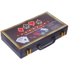 Набір для покеру у пластиковому кейсі Texas Holdem Poker set SP-Sport 200 фішок