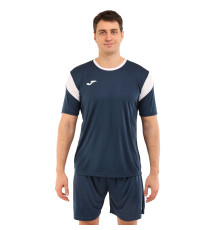 Форма футбольна комплект футболка та шорти Joma PHOENIX 4XS-2XL темно-синій-білий
