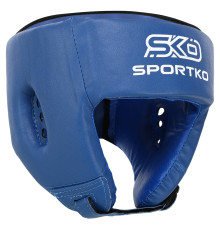 Шолом боксерський відкритий штучна шкіра SPORTKO M-XL кольори в асортименті