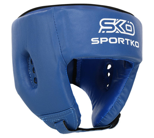 Шолом боксерський відкритий штучна шкіра SPORTKO M-XL кольори в асортименті