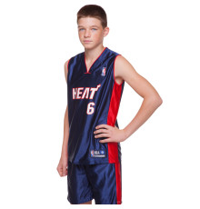 Форма баскетбольна дитяча NBA клуб Houston Rockets, Miami Heat 13 S-2XL кольори в асортименті