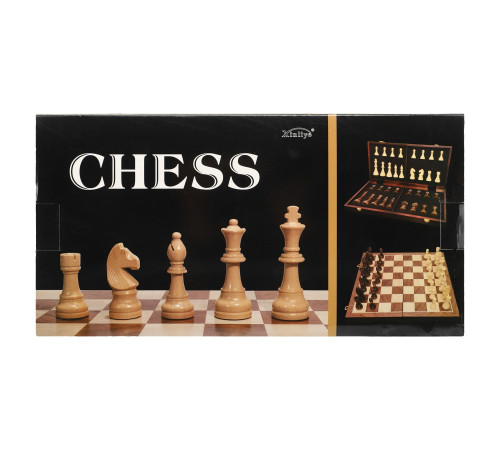 Шахматы настольная игра деревянные Xinliye размер 32x32х2,5 см