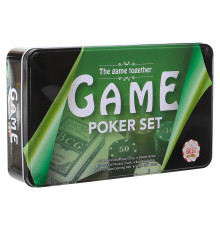 Набір для покеру в металевій коробці Poker game set SP-Sport 160 фішок