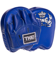 Міні-лапа боксерська зігнута тренувальна шкіра TOP KING Professional 16x15x5см 2штуки кольори в асортименті
