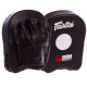 Міні-лапа боксерська вигнута тренувальна PU FAIRTEX MINI PAD 18x16x4,5см 2штуки чорний