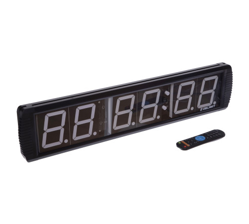 Таймер спортивний інтервальний для залу з пультом GYM TIMER Zelart 73x15,5x4см чорний