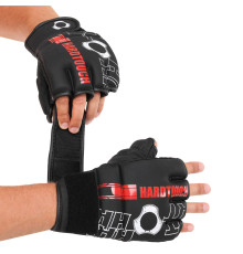 Рукавички для змішаних єдиноборств MMA HARD TOUCH S-XL кольори в асортименті