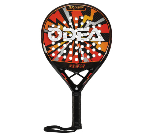 Ракетка для падел-тенісу Padel ODEAR POWER ROUND чорний-помаранчевий