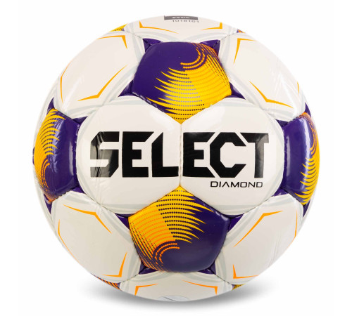 М'яч футбольний SELECT DIAMOND FIFA BASIC V26 №5 білий помаранчевий