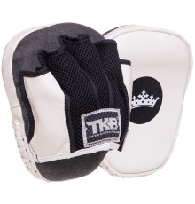 Міні-лапа боксерська зігнута тренувальна шкіра TOP KING Light Weight 18x15x4см 2штуки кольори в асортименті