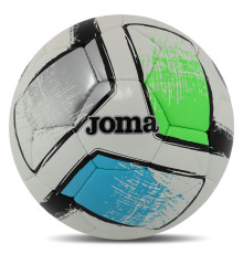 М'яч футбольний Joma DALI II №5 PU сірий-зелений-синій