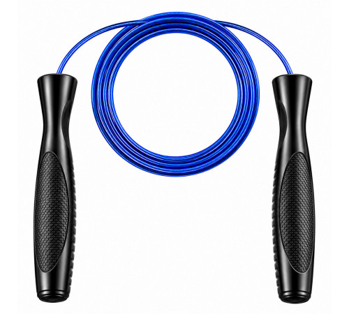 Скакалка швидкісна з підшипниками і сталевим тросом Zelart SPEED ROPE 3м кольори в асортименті