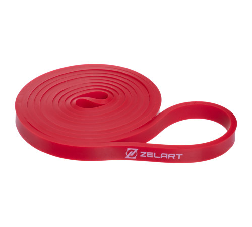 Гума петля для підтягувань та тренувань стрічка силова Zelart POWER LOOP 9-16кг червоний