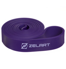 Гума петля для підтягувань та тренувань стрічка силова Zelart POWER LOOP 20-45кг фіолетовий