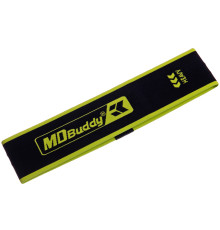 Резинка тканевая для упражнений лента сопротивления LOOP BANDS MDbuddy черный-салатовый