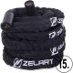 Канат для кроссфита в защитном рукаве Combat Battle Rope Zelart 15м черный