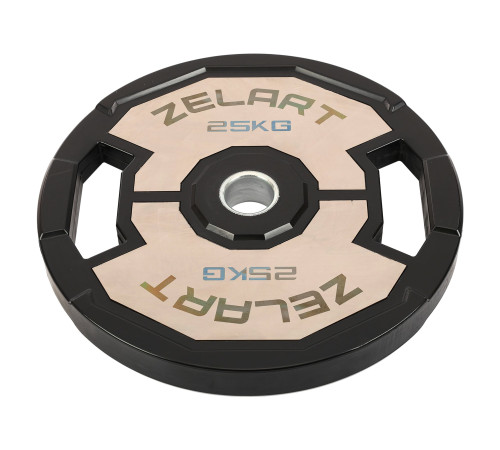 Млинці диски гумові 2 Handle металева втулка Zelart 51мм 25кг чорний