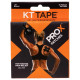 Кінезіо тейп призначений для спрямованого знеболювання KT TAPE PRO X Kinesio tape 15шт чорний