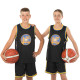 Форма баскетбольна дитяча NBA клуб Golden state warriors 30 S-2XL чорний-жовтий