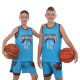 Форма баскетбольна дитяча NBA клуб Vancouver Grizzlies 12 S-2XL блакитний