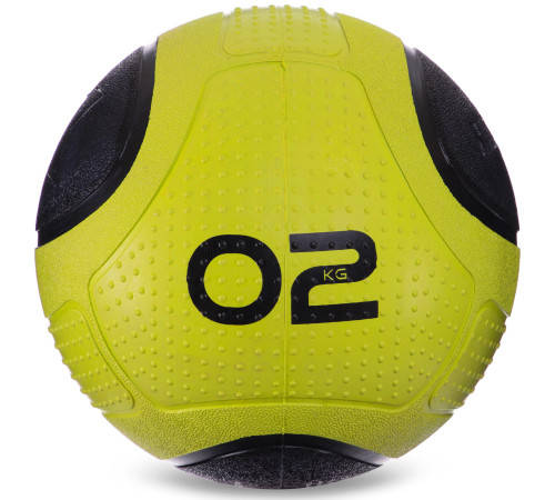 Медбол мяч медицинский Medicine Ball Zelart 2кг зеленый-черный