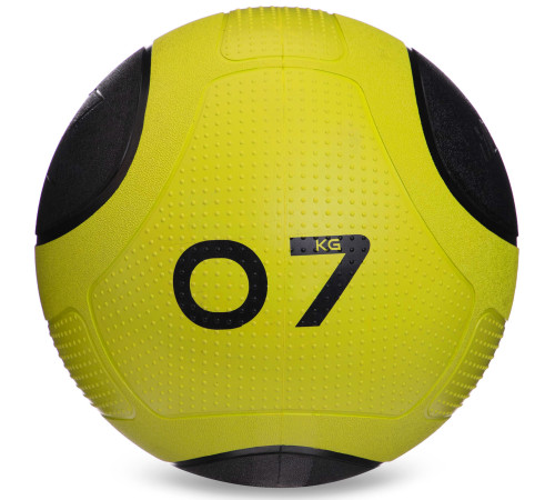 Медбол мяч медицинский Medicine Ball Zelart 7кг зеленый-черный