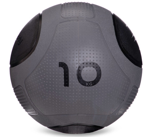 Медбол мяч медицинский Medicine Ball Zelart 10кг серый-черный