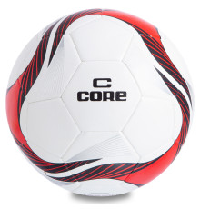 Мяч футбольный HYBRID CORE SUPER №5 PU белый-красный