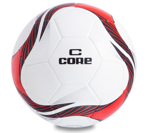Мяч футбольный HYBRID CORE SUPER №5 PU белый-красный