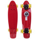 Пенні борд Penny Board круїзер пластиковий з колесами які світяться FISH червоний-чорний-жовтий