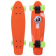 Пенні борд Penny Board круїзер пластиковий з колесами які світяться FISH помаранчевий-чорний-зелений