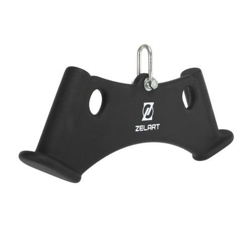 Рукоятка для тяги c узким хватом Triceps Grip нескользящее покрытие Zelart 43х6х14,5см черный