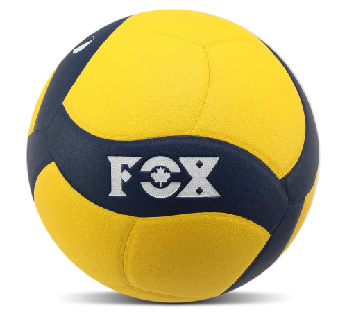 Мяч волейбольный FOX №5 PU желтый-синий