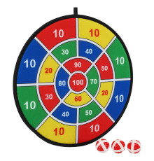 Дартс на липучці 3 м'яча та мішень VELCRO dartboard Baili 37cм