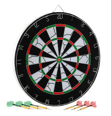 Дартс із Флока Flocked 6 дротиків і мішень Baili 18"х1" (46х2,5см)