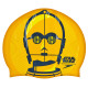Шапочка для плавання силіконова для дорослих SPEEDO SLOGAN PRINT Star Wars C3PO помаранчевий-чорний