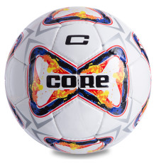М'яч футбольний CORE PREMIER №5 PU білий-темно-синій