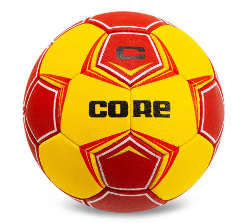 М'яч гандбольний CORE PLAY STREAM размер 3 жовтий-червоний