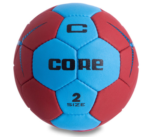 М'яч гандбольний CORE PLAY STREAM размер 2 синій-червоний