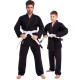 Кімоно для бразильського джиу-джитсу BJJ чорне куртка штани та пояс HARD TOUCH 140-180см чорний