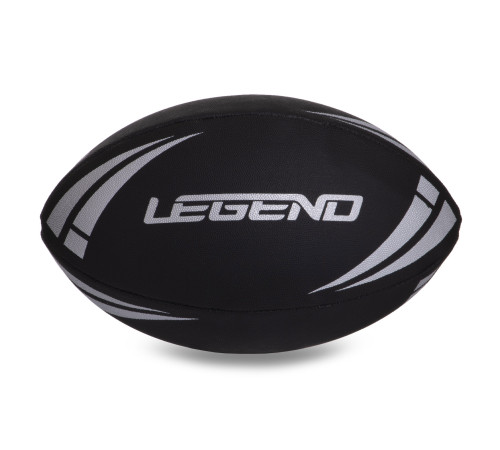М'яч для регбі дитячий LEGEND розмір 3 чорний-білий