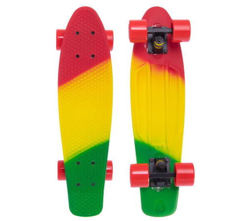 Пенні борд Penny Board круїзер пластиковий RUBBER SOFT 22" FISH кольори в асортименті