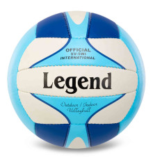 Мяч волейбольный LEGEND №5 PU белый-синий-голубой
