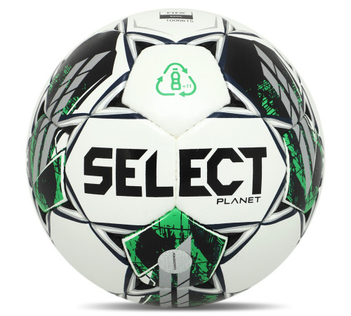 М'яч футбольний SELECT PLANET FIFA BASIC V23 №5 білий-зелений