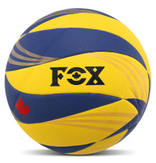 Мяч волейбольный FOX №5 PU Микрофибра желтый-синий