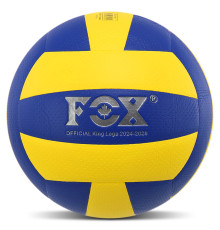 Мяч волейбольный FOX №5 PU желтый-синий