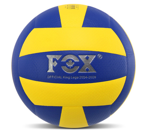 Мяч волейбольный FOX №5 PU желтый-синий