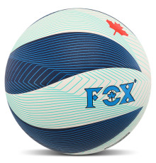 Мяч волейбольный FOX №5 PU Микрофибра белый-синий